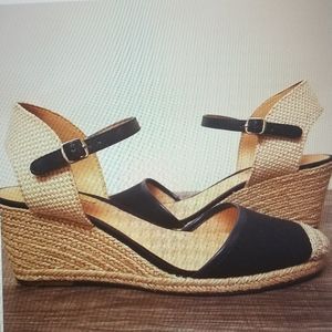 Lucky Brand Sandal Wedge Navy Kerol
